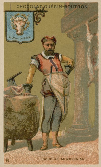 Medieval Butcher by European School